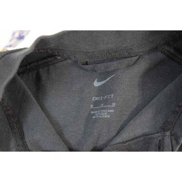 Nike Henley 2022 NGC Long Sleeve Golf Top Mens Medium Black DH1266 Henley - Picture 4 of 6